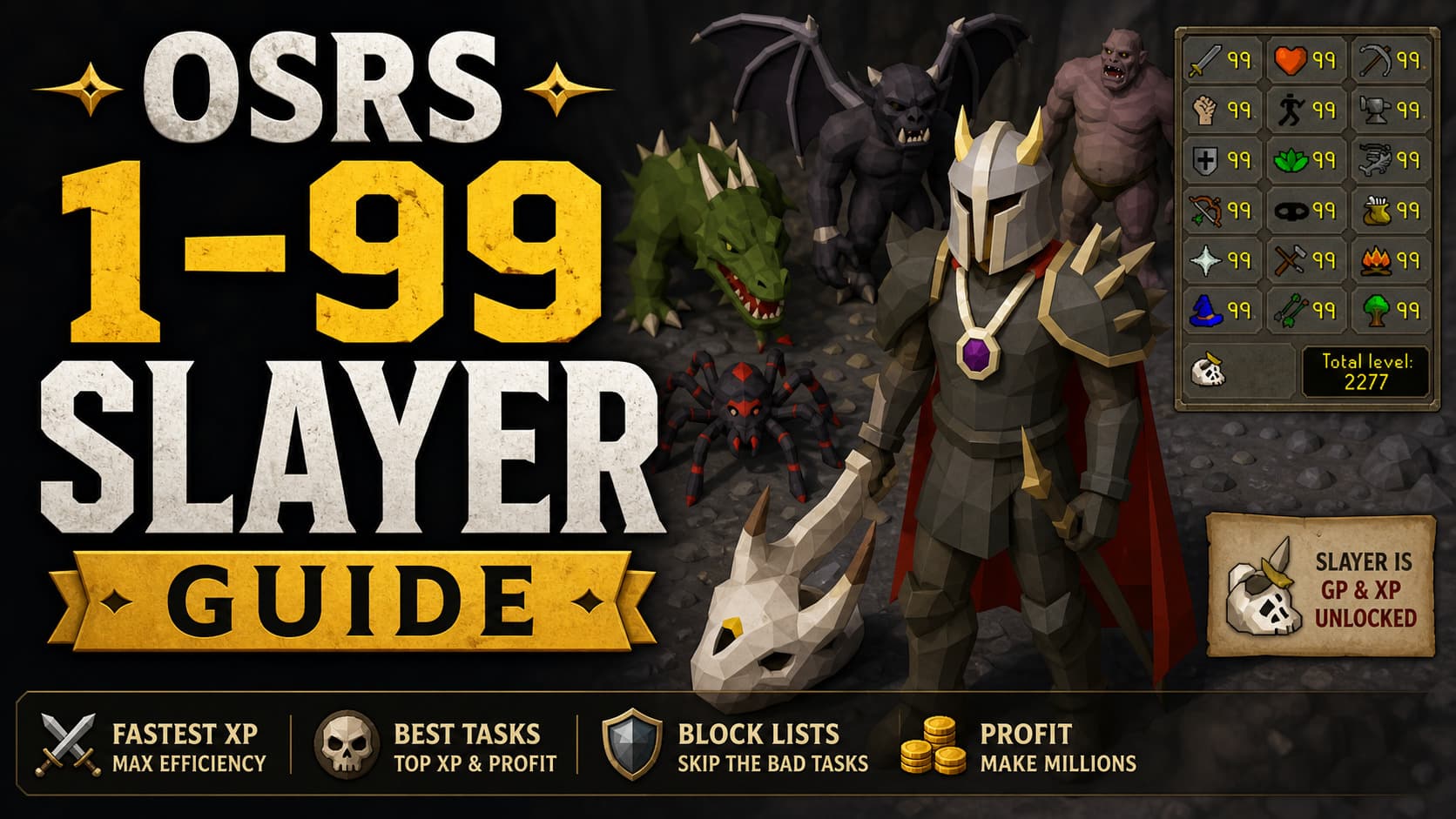 OSRS 1-99 Slayer Guide | Fastest XP, Best Tasks, Block Lists & Profit