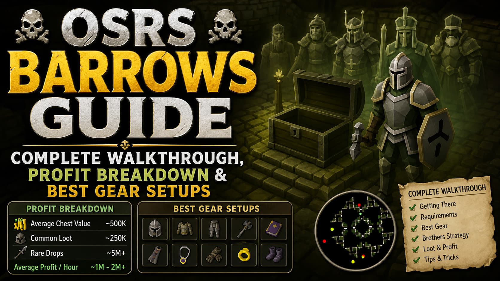 OSRS Barrows Guide : Complete Walkthrough, Profit Breakdown & Best Gear Setups